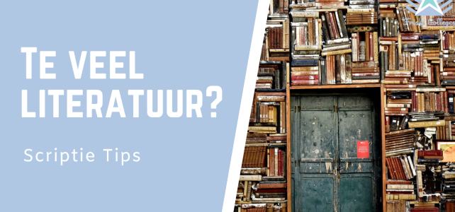 TEVEEL literatuur | Wanneer heb je GENOEG artikelen? | Literatuuronderzoek TEVEEL literatuur | Wanneer heb je GENOEG artikelen? | Literatuuronderzoek